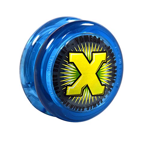 Yomega Power Brain XP yoyo - Professional yoyo with a Smart Switch which enables Players to Choose Between Auto-Return and Manual Styles of Play. + Extra 2 Strings & 3 Month Warranty (Blue) von Yomega