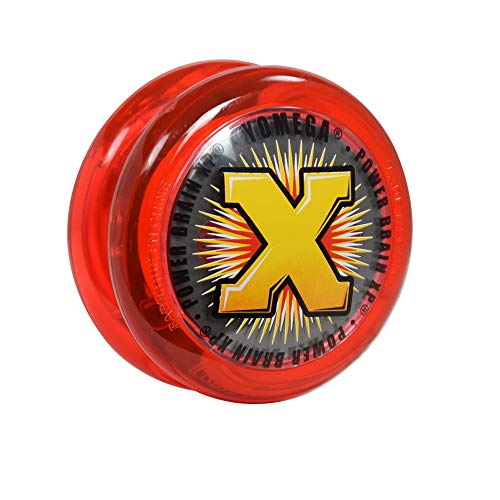 Yomega Power Brain XP yoyo - Professional yoyo with a Smart Switch which enables Players to Choose Between Auto-Return and Manual Styles of Play. + Extra 2 Strings & 3 Month Warranty (red) von Yomega