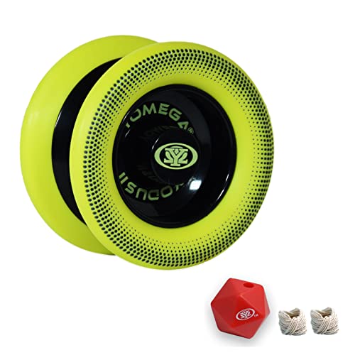 Yomega Xodus II YoYo– includes Roller Bearing Technology, Rubber Rims and Wing Shape Design – Professional Responsive YoYos Intermediate Level Play (Black Yellow) von Yomega