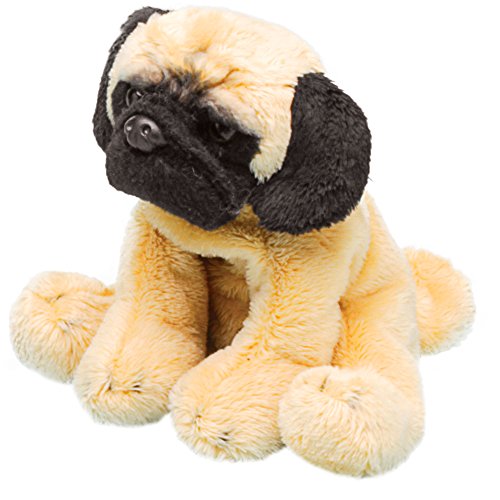 Yomiko 12006 Pug Hund Sitzender Mops, gelb, Small Sitting von Suki Gifts
