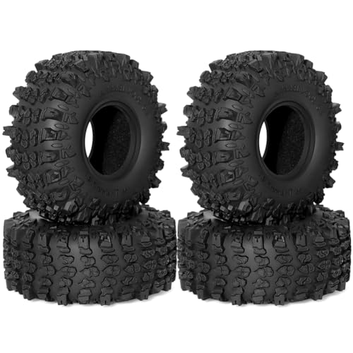 Yominerr 1.9 Crawler-Reifen, Gummi-Schlammschleudern, Grappler-, Reifen für 1:10 Rock Crawler Car TRX4/ D90 SCX10 II von Yominerr