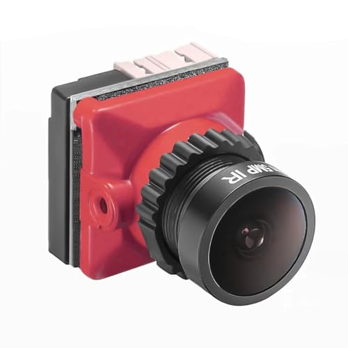Yominerr FPV Kamera 1800TVL 5MP 2,1mm 1/8 Starlight Sensor 5V-40V NTSC/PAL mit OSD für RC FPV Racing Drone DIY Teile Rot Yominerr FPV Kamera 1800TVL 5MP 2,1mm 1/8 Starlight Sensor 5V-40V NTSC/PAL mit OSD für RC FPV Racing Drone DIY Teile Rot von Yominerr