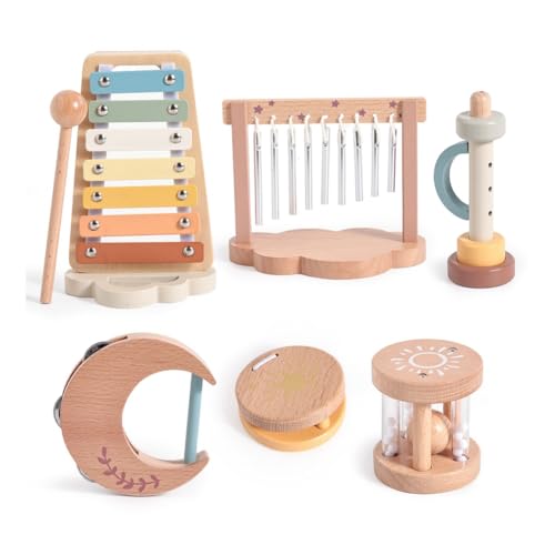 Yominerr Kinder Musikalisches Spielzeug Zur Frühkindlichen Bildung und Hörübung, Kinder Musikinstrumente Spielzeug Wolken Klavier Musikset von Yominerr