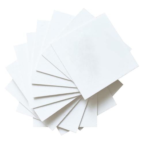 Yominerr Magisches Schaumstrukturpapier - Weiße Zellulosekarten, DIY-Kunstbastelbedarf für Acrylmalerei, 10 Blatt von Yominerr