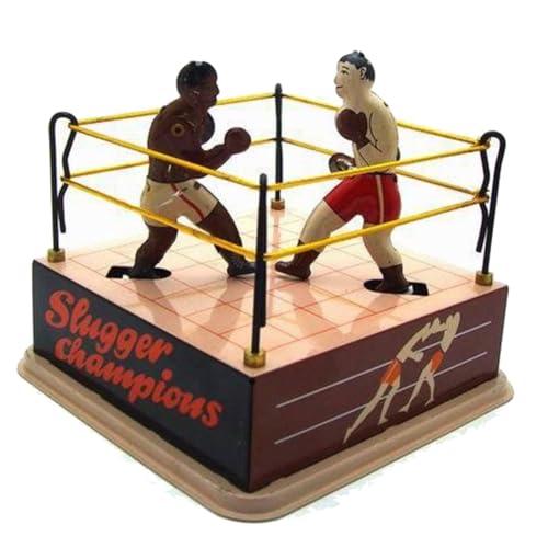 Yominerr Uhrwerk-Boxspielzeug, Nostalgisches Boxring-Spielzeug, Dekoration, Retro-Sammlerstück von Yominerr