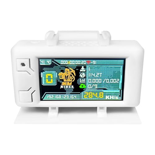 Yominerr Upgrade NerdMiner 285KH/S BTC Solo Lottery Miner mit Gehäuse Bitcoin Crypto Miner WiFi-Verbindung Niedriger Stromverbrauch Nerd Miner von Yominerr