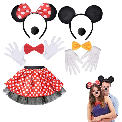 YongSral Damen Maus Mouse Kostüm, Mini Mouse Kostüm Damen, Micky Maus Kostüm Erwachsene, Micky Maus Kostüm Damen, Mickey Maus Kostüm Damen, Geeignet für Mottopartys, Rollenspiele, Karneva YongSral Damen Maus Mouse Kostüm, Mini Mouse Kostüm Damen, Micky Maus Kostüm Erwachsene, Micky Maus Kostüm Damen, Mickey Maus Kostüm Damen, Geeignet für Mottopartys, Rollenspiele, Karneva von YongSral
