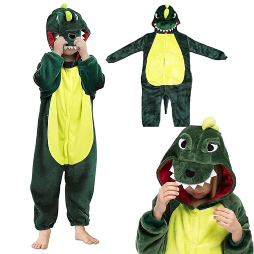 YongSral Dinosaurier Kostüm Kinder, Karneval Kostüm Kinder, Dinosaur Costume Kids, Dinosaurier Kostüm Jumpsuit, Faschings Kostüm Dino, Dinosaurier Costume Kinder, Geeignet Karneval, Cosplay (110) von YongSral
