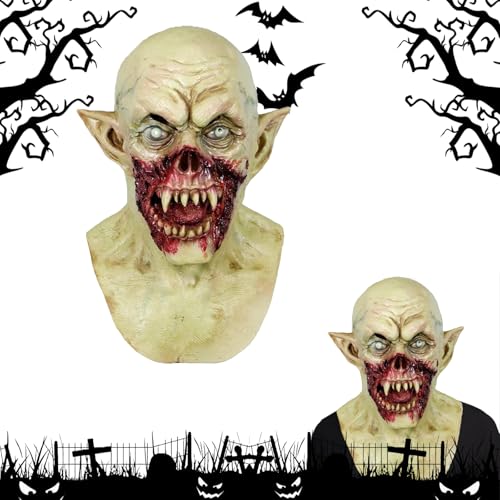 YongSral Vampir Maske, Evil Monster Demon Scary Maske, Zombie, Vampir Gruselige Masken für Halloween, Cosplay, Kostümpartys YongSral Vampir Maske, Evil Monster Demon Scary Maske, Zombie, Vampir Gruselige Masken für Halloween, Cosplay, Kostümpartys von YongSral