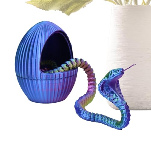 Yongany Schlange mit Ei, niedliches Tier-Ei, bedruckte Schlange mit Zahnrad-Ei, flexible Tiere, niedliche Eierfigur für Schreibtischdekoration Yongany Schlange mit Ei, niedliches Tier-Ei, bedruckte Schlange mit Zahnrad-Ei, flexible Tiere, niedliche Eierfigur für Schreibtischdekoration von Yongany