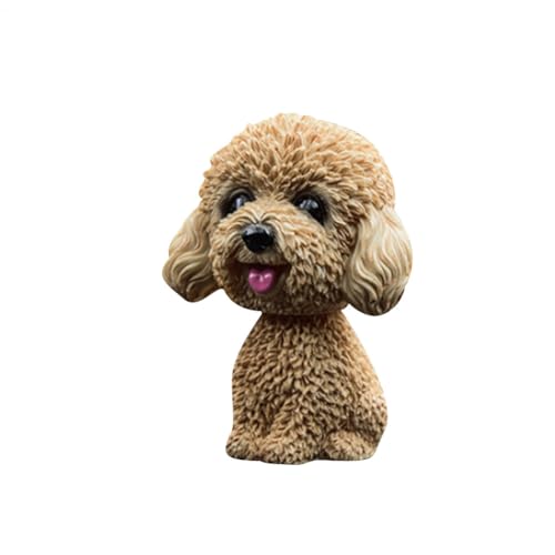 Yongmcxhhj Auto Wackelkopf, Dashboard Bobble, 11x6,5x7cm Swing Head Dogs Puppe, Harz Action Figur, Schreibtisch Spielzeug Zubehör, Originelle Geschenke Für Heimbüro Dekoration von Yongmcxhhj