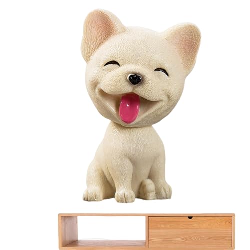 Yongmcxhhj Auto Wackelkopf, Dashboard Bobble, 11x6,5x7cm Swing Head Dogs Puppe, Harz Action Figur, Schreibtisch Spielzeug Zubehör, Originelle Geschenke Für Heimbüro Dekoration von Yongmcxhhj