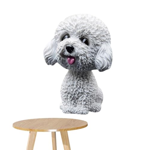 Yongmcxhhj Auto Wackelkopf, Dashboard Bobble, 11x6,5x7cm Swing Head Dogs Puppe, Harz Action Figur, Schreibtisch Spielzeug Zubehör, Originelle Geschenke Für Heimbüro Dekoration von Yongmcxhhj