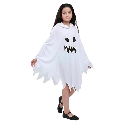 Yongmcxhhj Party Nachleuchtende Verkleidung Gruseliger Geisterumhang Weich Und Für Kinder Halloween Fest, Themenparty Und Maskenball von Yongmcxhhj