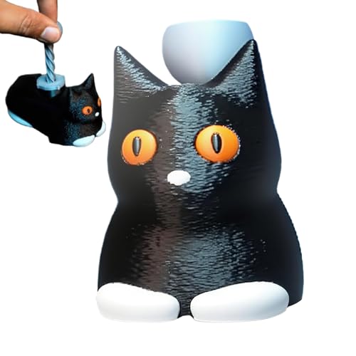 Yongmcxhhj Sensory Drehende Katze - 3D Gedruckte Schwarze Katzen Statue,Beruhigendes Tier Spielzeug Sammeldekoration Für Schlafzimmer Wohnzimmer Büro Studierzimmer Yongmcxhhj Sensory Drehende Katze - 3D Gedruckte Schwarze Katzen Statue,Beruhigendes Tier Spielzeug Sammeldekoration Für Schlafzimmer Wohnzimmer Büro Studierzimmer von Yongmcxhhj