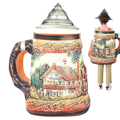 Yonuaret Bierdosen Kostüm,Klassisches Bierglas Kostüm Erwachsene | Atmungsaktives Und Lustiges Design Outfit Für Oktoberfest Cosplay Party Veranstaltungen Verkleidung Für Damen Herren Kinder Yonuaret Bierdosen Kostüm,Klassisches Bierglas Kostüm Erwachsene | Atmungsaktives Und Lustiges Design Outfit Für Oktoberfest Cosplay Party Veranstaltungen Verkleidung Für Damen Herren Kinder von Yonuaret