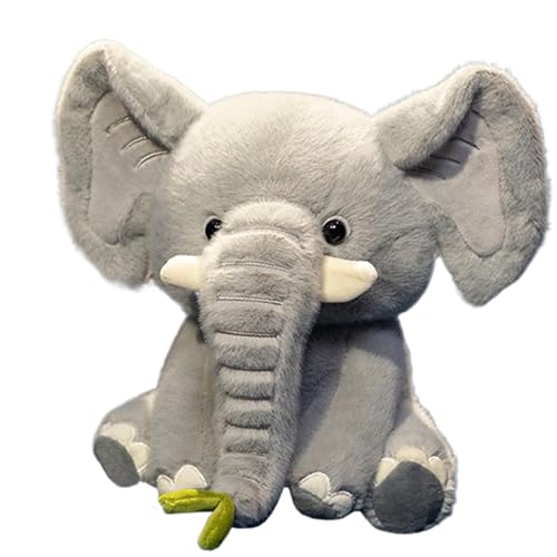 Yonuaret Elefanten-Stofftier, weicher, anschmiegsamer Elefanten-Plüsch | Ausgestopfter Elefant Plüsch - Ultraweiches Stofftier, 9,84 Zoll großes süßes, weiches, hautfreundliches Elefanten-Plüschtier Yonuaret Elefanten-Stofftier, weicher, anschmiegsamer Elefanten-Plüsch | Ausgestopfter Elefant Plüsch - Ultraweiches Stofftier, 9,84 Zoll großes süßes, weiches, hautfreundliches Elefanten-Plüschtier von Yonuaret