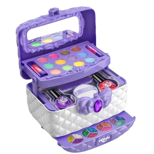 Yonuaret Kinder-Make-up-Set,Sicheres Kinder-Make-up-Set | Komplettes Make-up-Set mit Griff, Princess Cosmetics Spielzeug, Kindertagsgeschenk Yonuaret Kinder-Make-up-Set,Sicheres Kinder-Make-up-Set | Komplettes Make-up-Set mit Griff, Princess Cosmetics Spielzeug, Kindertagsgeschenk von Yonuaret