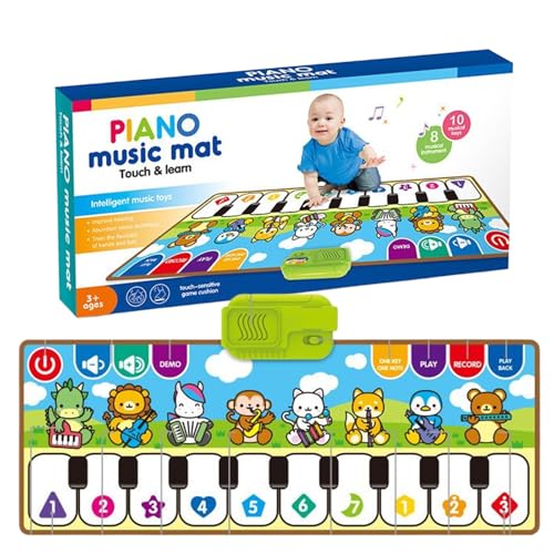 Yonuaret Klaviermatte, Boden Klaviermatte - Kinder Klavier und Tanzfläche - Mädchen pädagogischer elektronischer Teppich frühes logisches Denken für Reisen, Zuhause Yonuaret Klaviermatte, Boden Klaviermatte - Kinder Klavier und Tanzfläche - Mädchen pädagogischer elektronischer Teppich frühes logisches Denken für Reisen, Zuhause von Yonuaret