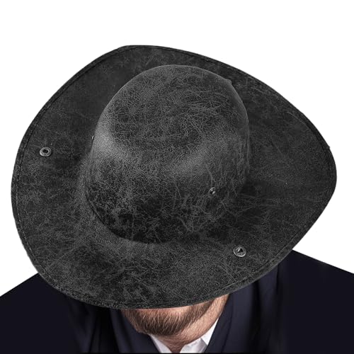 Yonuaret Leder Piratenhut,Leder Kolonial Dreieckshut | Kostüm Requisite Für Halloween Cosplay Theateraufführung Schulfeste Party Yonuaret Leder Piratenhut,Leder Kolonial Dreieckshut | Kostüm Requisite Für Halloween Cosplay Theateraufführung Schulfeste Party von Yonuaret