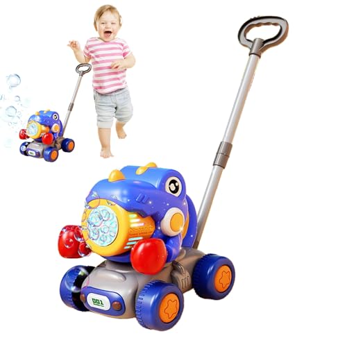 Yonuaret Rasenmäher Seifenblasenmaschine | Dinosaurier Blasemaschine Spielzeug | Interaktives Wasserdichtes Kinderspielzeug Ab 3 Jahre Für Garten Und Spielplatz von Yonuaret