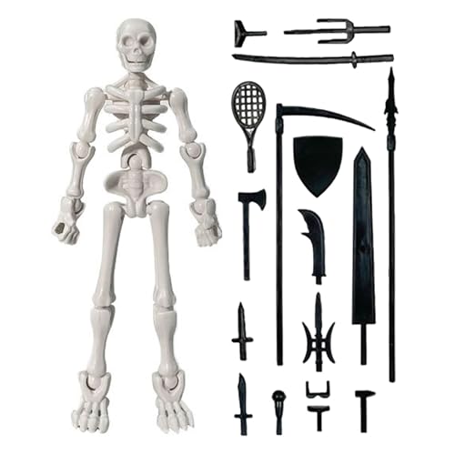 Yonuaret Skelett Actionfigur | Bewegliches Halloween Skelett Modell - Knochenmodell Dekofigur Tischdekoration Für Outdoor Innenbereich Ausstellungsstück Sammlerobjekt Yonuaret Skelett Actionfigur | Bewegliches Halloween Skelett Modell - Knochenmodell Dekofigur Tischdekoration Für Outdoor Innenbereich Ausstellungsstück Sammlerobjekt von Yonuaret