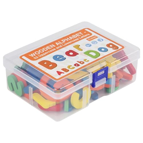 Yonuaret Toddler Buchstaben Lernspielzeug - Umfangreiches Set Mit Holzbuchstaben Für Klassenraum,Lernspielzeug Zur Sprachförderung Und Eltern-Kind-Interaktion Im Vorschulalter von Yonuaret