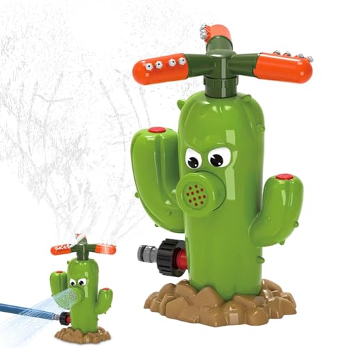 Yonuaret Wassersprinklerspielzeug, Outdoor -Sprinkler für Kinder - Kaktus rotierendes Wasserspray -Spielzeug,Bindet an Gartenschlauch Sommerspiel Fun Rasen bewässert für Garten Yonuaret Wassersprinklerspielzeug, Outdoor -Sprinkler für Kinder - Kaktus rotierendes Wasserspray -Spielzeug,Bindet an Gartenschlauch Sommerspiel Fun Rasen bewässert für Garten von Yonuaret
