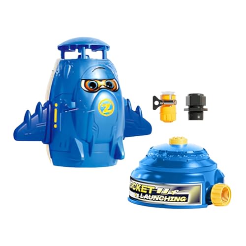Yonuaret Weltraumraketensprinkler, Raketensprinkler - 360° drehbare Kindersprinkler für den Garten - Interaktive Sprinkleranlage für Kinder zum Spielen im Freien, sommerliche Wasserspiele für und Yonuaret Weltraumraketensprinkler, Raketensprinkler - 360° drehbare Kindersprinkler für den Garten - Interaktive Sprinkleranlage für Kinder zum Spielen im Freien, sommerliche Wasserspiele für und von Yonuaret