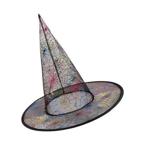 Yooghuge 5pcs Unisex Witchhut 33cm Highpoced Wizard Cosplay Für Frauen Männer Kinder Halloween Kostümzubehör Verstellbare Hexe von Yooghuge