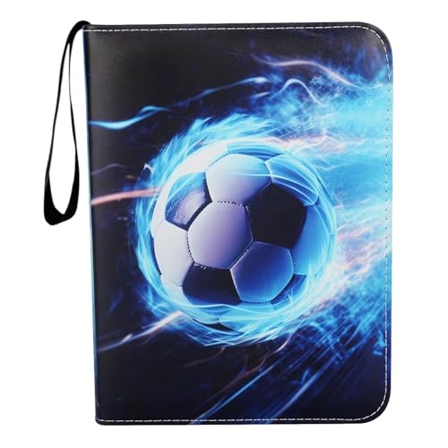 Yooghuge Football Card Album Mit Großer Kapazität 50 Seiten Für Die Sammlung Organize & Protect (50 Seiten) Speicher Album Trading Card Binder von Yooghuge
