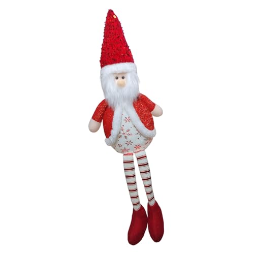 Yooghuge Plüschpuppe Weihnachtsdeskendekorte Dekoration Santa Snowman Rentier Gefüllte Spielzeugpuppe Ornament Für Tabletop Mantels Display Weihnachtstabletop Dekorationen von Yooghuge