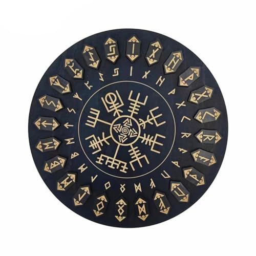 Yooghuge Runensteine Set Massivholz Rune Mit Brett Set Für Reisen Weissagungen Hexerei Holz Orakel Runensteine Set Yooghuge Runensteine Set Massivholz Rune Mit Brett Set Für Reisen Weissagungen Hexerei Holz Orakel Runensteine Set von Yooghuge
