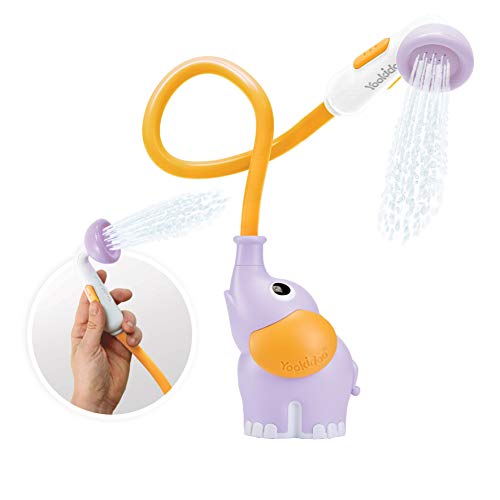 Yookidoo Duschbadewanne Elefant Spielzeug mit Wasserpumpe für maximalen Badespaß (Malve) von Yookidoo
