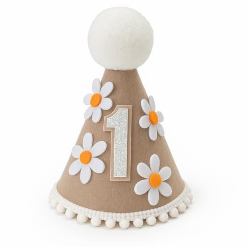 Yoolhamy 1. Geburtstag Hut für Baby Mädchen und Jungen - Handgemachte Filzkegel Erste Mütze mit Pom Pom - One Birthday Dekorationen für Cake Smash, Fotoshooting & Party Feiern Yoolhamy 1. Geburtstag Hut für Baby Mädchen und Jungen - Handgemachte Filzkegel Erste Mütze mit Pom Pom - One Birthday Dekorationen für Cake Smash, Fotoshooting & Party Feiern von Yoolhamy