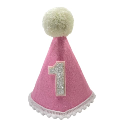 Yoolhamy 1. Geburtstag Hut für Baby Mädchen und Jungen - Handgemachte Filzkegel Erste Mütze mit Pom Pom - One Birthday Dekorationen für Cake Smash, Fotoshooting & Party Feiern Yoolhamy 1. Geburtstag Hut für Baby Mädchen und Jungen - Handgemachte Filzkegel Erste Mütze mit Pom Pom - One Birthday Dekorationen für Cake Smash, Fotoshooting & Party Feiern von Yoolhamy