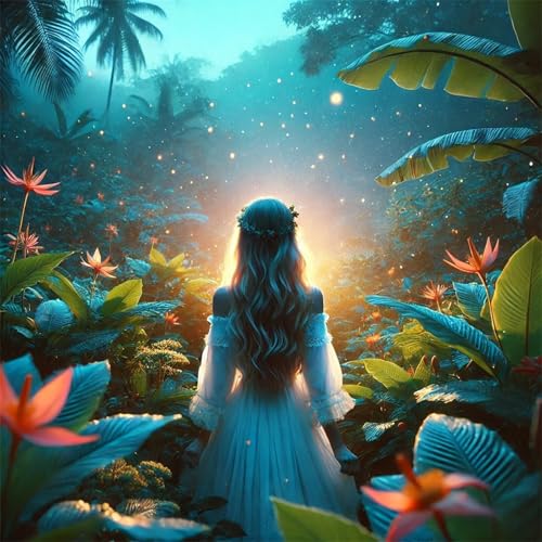 100 Teile Puzzles für Erwachsene,Herausforderndes Rätsel,Pädagogisches Spiel Puzzlespiele für Die Ganze Familie,Dekoration Geschenke Dschungelmädchenlandschaft von Yoonqun