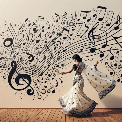 100 Teile Puzzles für Erwachsene,Herausforderndes Rätsel,Pädagogisches Spiel Puzzlespiele für Die Ganze Familie,Dekoration Geschenke Musikerin von Yoonqun