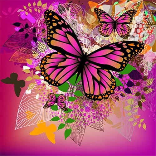 100 Teile Puzzles für Erwachsene,Herausforderndes Rätsel,Pädagogisches Spiel Puzzlespiele für Die Ganze Familie,Dekoration Geschenke Schmetterlingsblume von Yoonqun