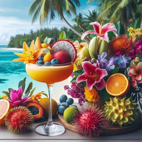 100 Teile Puzzles für Erwachsene,Herausforderndes Rätsel,Pädagogisches Spiel Puzzlespiele für Die Ganze Familie,Dekoration Geschenke Sommerfruchtlandschaft von Yoonqun