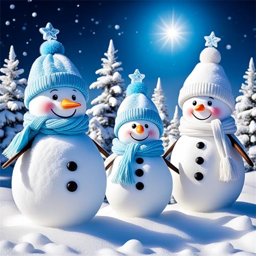 100 Teile Puzzles für Erwachsene,Herausforderndes Rätsel,Pädagogisches Spiel Puzzlespiele für Die Ganze Familie,Dekoration Geschenke Winter süßer Schneemann von Yoonqun