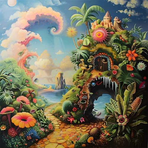 1000 Teile Puzzles für Erwachsene,Herausforderndes Rätsel,Pädagogisches Spiel Puzzlespiele für Die Ganze Familie,Dekoration Geschenke Märchenlandschaft von Yoonqun