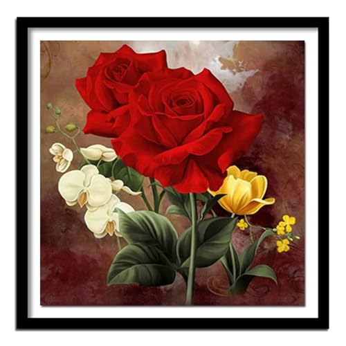 1000 Teile Puzzles für Erwachsene,Herausforderndes Rätsel,Pädagogisches Spiel Puzzlespiele für Die Ganze Familie,Dekoration Geschenke Rosenblüten von Yoonqun