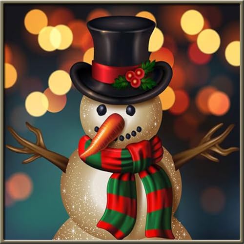 1000 Teile Puzzles für Erwachsene,Herausforderndes Rätsel,Pädagogisches Spiel Puzzlespiele für Die Ganze Familie,Dekoration Geschenke Schneemannmütze von Yoonqun