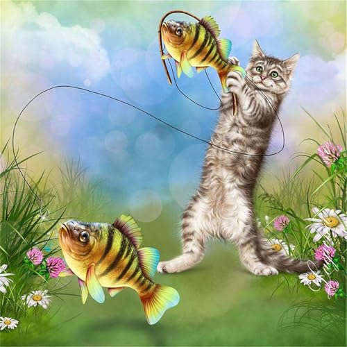 150 Teile Puzzles für Erwachsene,Herausforderndes Rätsel,Pädagogisches Spiel Puzzlespiele für Die Ganze Familie,Dekoration Geschenke Fischkatze von Yoonqun