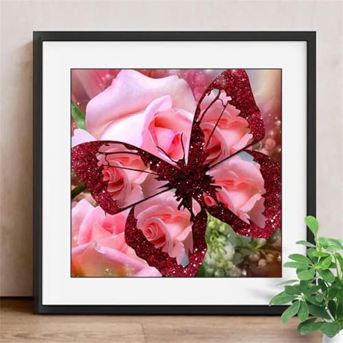 150 Teile Puzzles für Erwachsene,Herausforderndes Rätsel,Pädagogisches Spiel Puzzlespiele für Die Ganze Familie,Dekoration Geschenke Rosa Rosenschmetterling 150 Teile Puzzles für Erwachsene,Herausforderndes Rätsel,Pädagogisches Spiel Puzzlespiele für Die Ganze Familie,Dekoration Geschenke Rosa Rosenschmetterling von Yoonqun