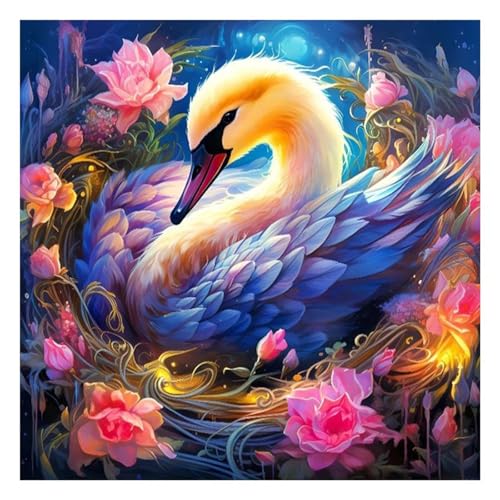 150 Teile Puzzles für Erwachsene,Herausforderndes Rätsel,Pädagogisches Spiel Puzzlespiele für Die Ganze Familie,Dekoration Geschenke Schwanenblumen von Yoonqun