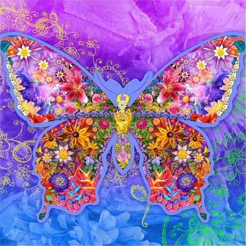 300 Teile Puzzles für Erwachsene,Herausforderndes Rätsel,Pädagogisches Spiel Puzzlespiele für Die Ganze Familie,Dekoration Geschenke Schmetterlingsstrauch von Yoonqun