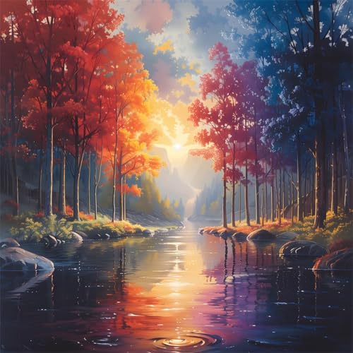 300 Teile Puzzles für Erwachsene,Herausforderndes Rätsel,Pädagogisches Spiel Puzzlespiele für Die Ganze Familie,Dekoration Geschenke Wälder Flüsse Sonnenuntergang 300 Teile Puzzles für Erwachsene,Herausforderndes Rätsel,Pädagogisches Spiel Puzzlespiele für Die Ganze Familie,Dekoration Geschenke Wälder Flüsse Sonnenuntergang von Yoonqun