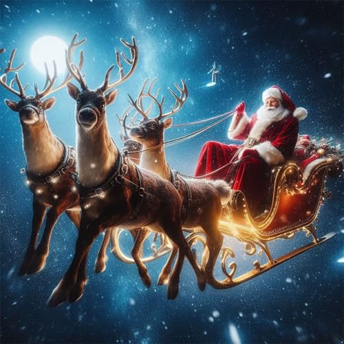 300 Teile Puzzles für Erwachsene,Herausforderndes Rätsel,Pädagogisches Spiel Puzzlespiele für Die Ganze Familie,Dekoration Geschenke Weihnachtsmann-Schlittenlandschaft 300 Teile Puzzles für Erwachsene,Herausforderndes Rätsel,Pädagogisches Spiel Puzzlespiele für Die Ganze Familie,Dekoration Geschenke Weihnachtsmann-Schlittenlandschaft von Yoonqun